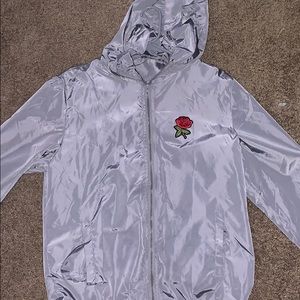 Rose reflective windbreaker